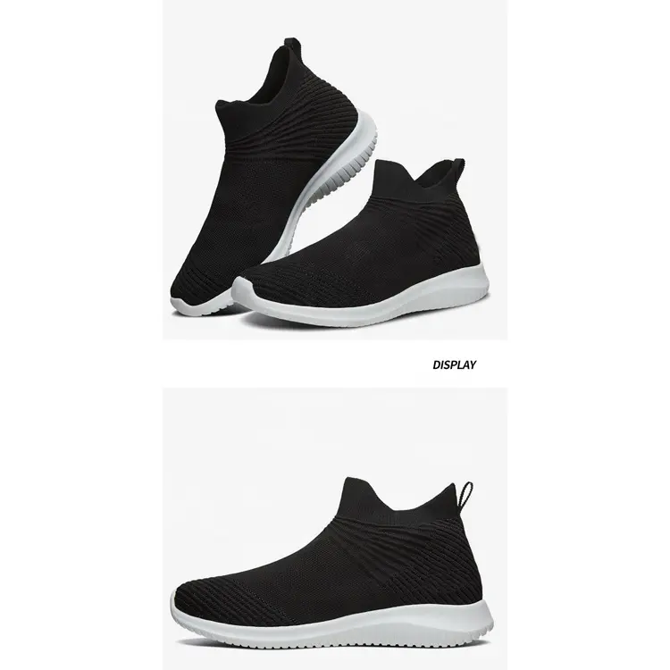 Hot Selling Cheap Lightweight Breathable Knitting Sneakers Casual Shoes For Men Women