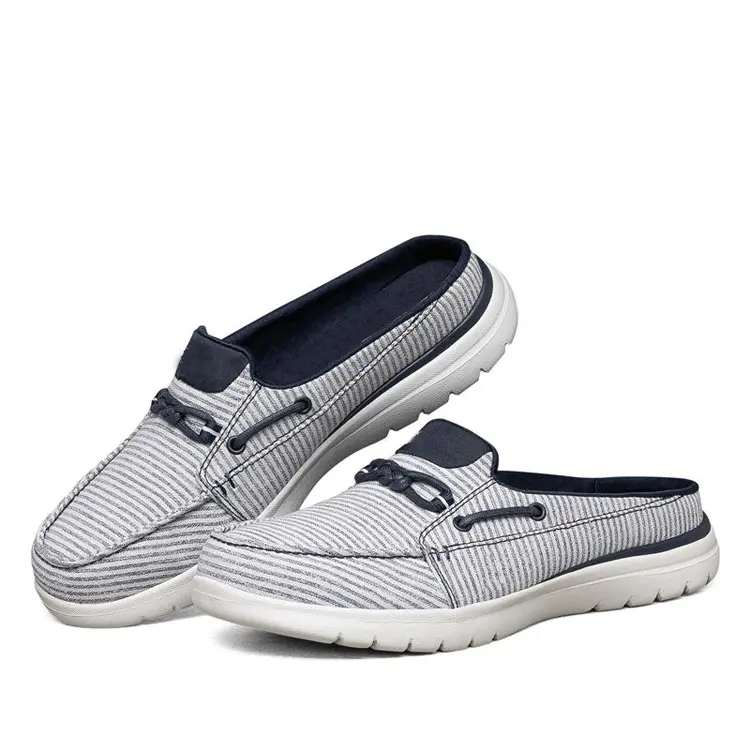 Latest Design Fashion Elegant Lady Style Half Pack Heel Female Footwear Flat Loafer Shoes Woman